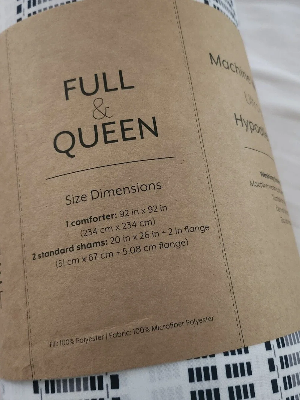 I-enjoy Patterned Reversible Down Alternative 3 Piece Comforter set FULL QUEEN.